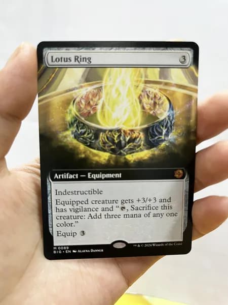 Магия сбора прокси-карт Высококачественные нефольговые Lotus Ring BIG #89