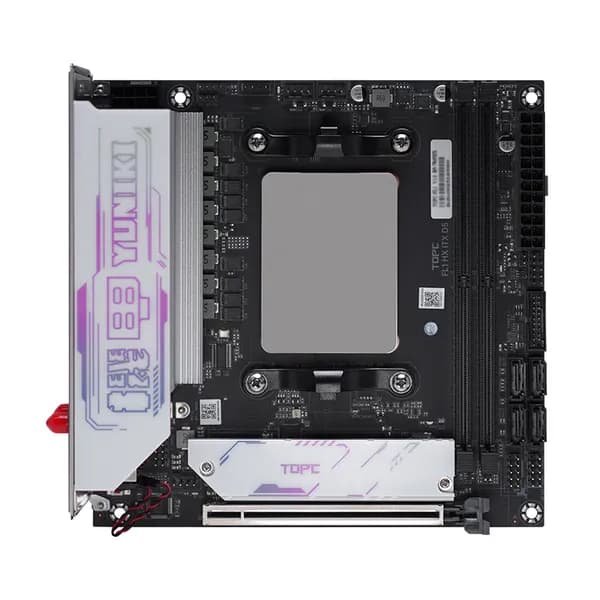 TOPC Мини-ПК (AMD Ryzen 9 8945HX, RAM Отсутствует, AMD Radeon, ), черный матовый