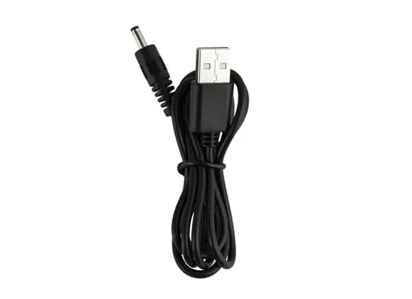 Зарядный кабель PECHAM (ирригатор Trip, зубная щетка Sonic), Black/ DC 5V (от USB) / Коннектор 3,5 * 0.7 мм