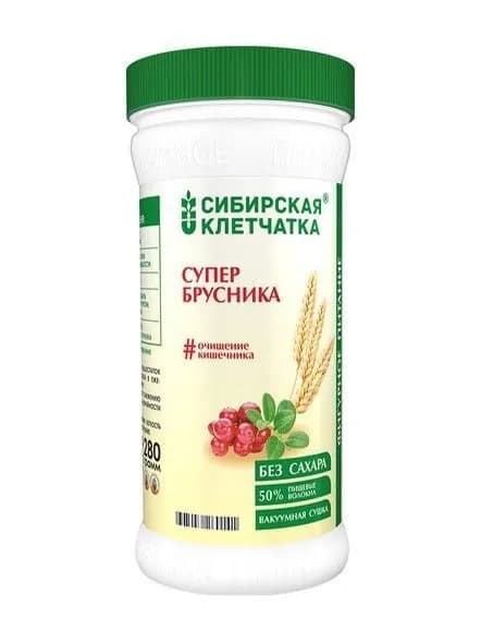 Сибирская клетчатка Клетчатка Супер брусника, 280 гр/