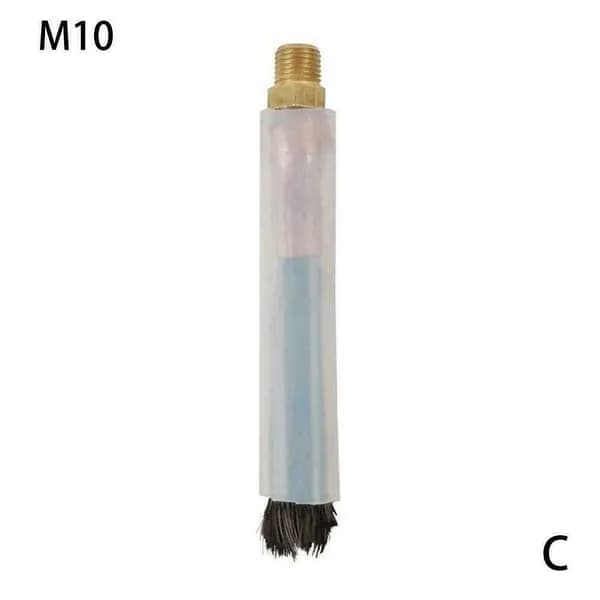 Щетка с резьбой M10, черная, 1 шт, для очистки металла, удаления ржавчины и заусенцев