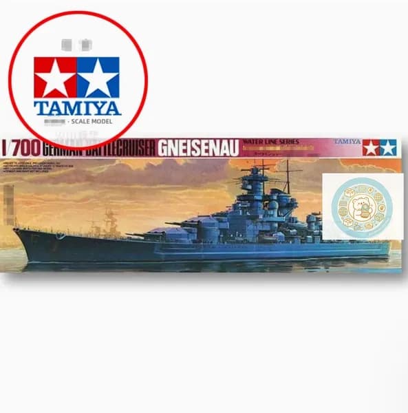 Tamiya 77520 1/700 Набор модели корабля WWII Hемецкий боевой крейсер Gneisenau