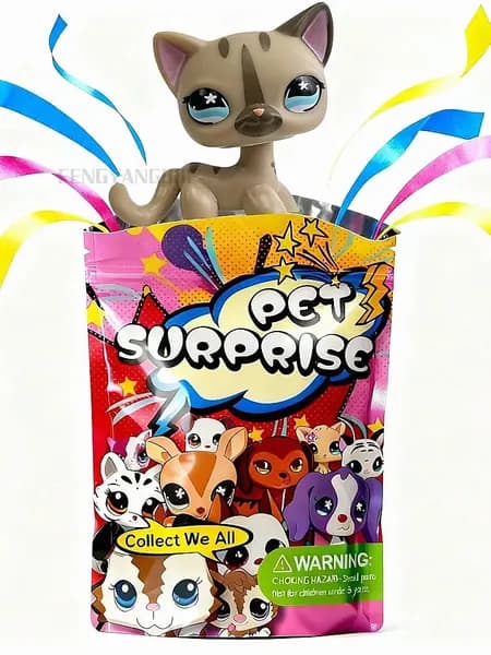 Pet Shop #468,лпс игрушки,Короткошерстная кошка,подарок для девочки(С упаковочным пакетом) ещё