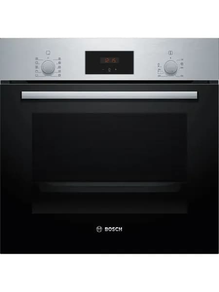 Электрический духовой шкаф Bosch HBF512BS1T, 59.4 см, 66 л, гриль, конвекция, гидролитическая очистка, серебристый