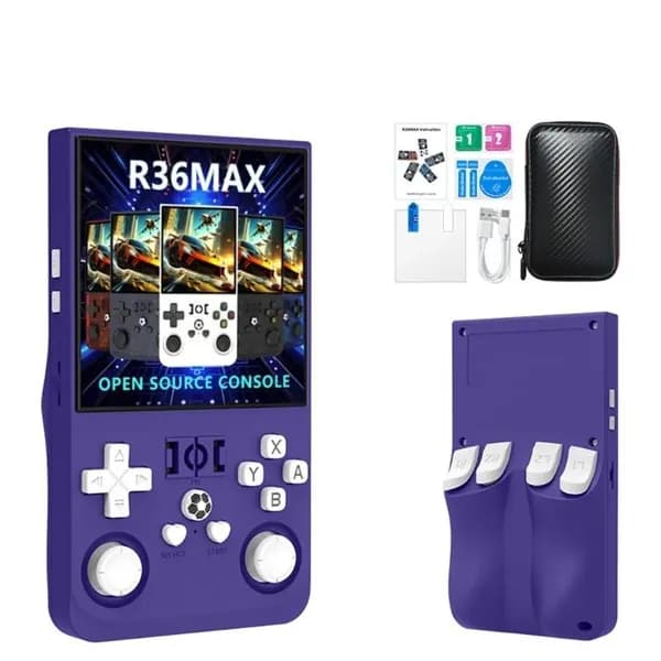 Портативная игровая консоль R36Max, Индиго