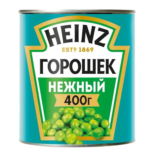 Горошек зеленый HEINZ Нежный, из мозговых сортов, 400г