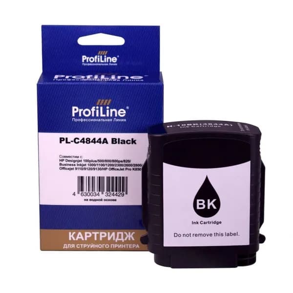 Картридж 10 для HP DesignJet 500, 800, 500ps, 800PS C4844A ProfiLine черный