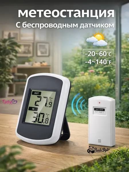 метеостанция С беспроводным датчиком