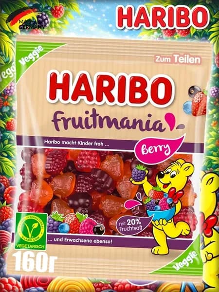 Жевательный Мармелад Харибо Fruitmania Berry