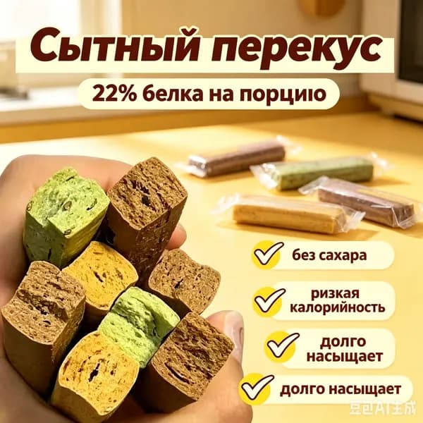 Цельнозерновые белковые палочки, низкокалорийный перекус без добавленного сахара, высокое содержание белка, питательный снек для фитнеса, индивидуальная упаковка