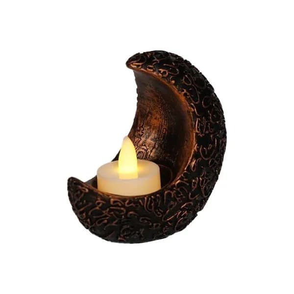 Луна в форме светодиодного подсвечника CandleStick CandleStand с Candle Eid Mubarak