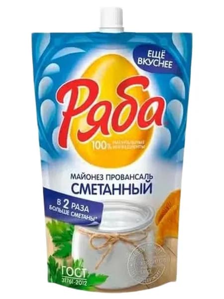 Майонез Ряба сметанный 50,5% 330 г