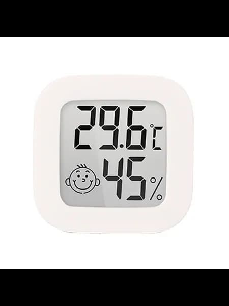 Мини-термометр-гигрометр цифровой LCD, для дома, белый