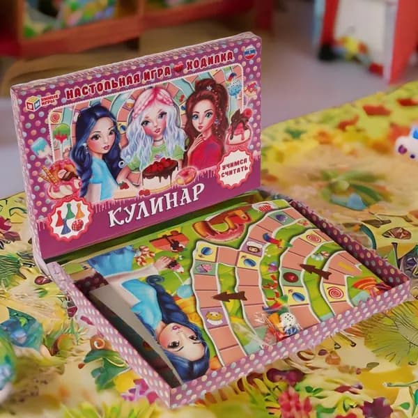 Настольная игра для детей ходилка Учимся считать Умные Игры