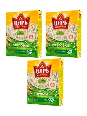 "Царь" крупа перловая, 400 г, 3 штуки
