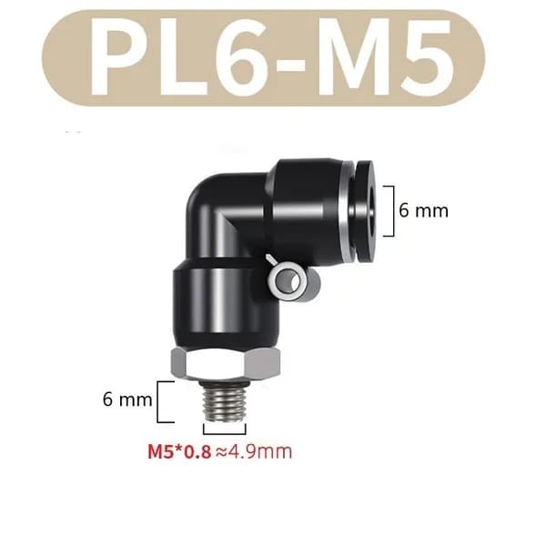 Уголок PL6-M5, для пневматики