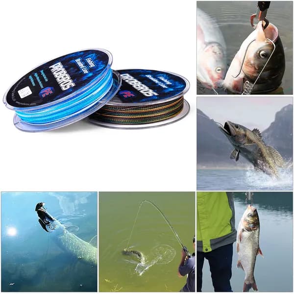100м 4 Плетеная леска гладкая PE 10lb 15lb 20lb арповая леска Pesca