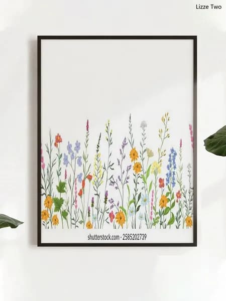 Постер "цветы", 40 см х 30 см