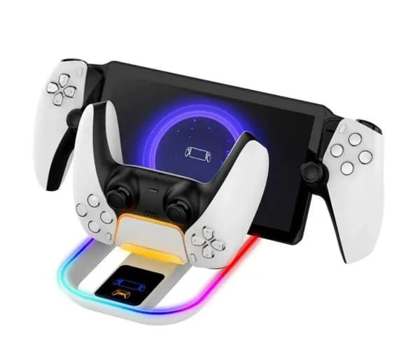 Зарядная станция ipega 2в1 для PS Portal и геймпада PS5 c RGB подсветкой, док-станция для ps portal