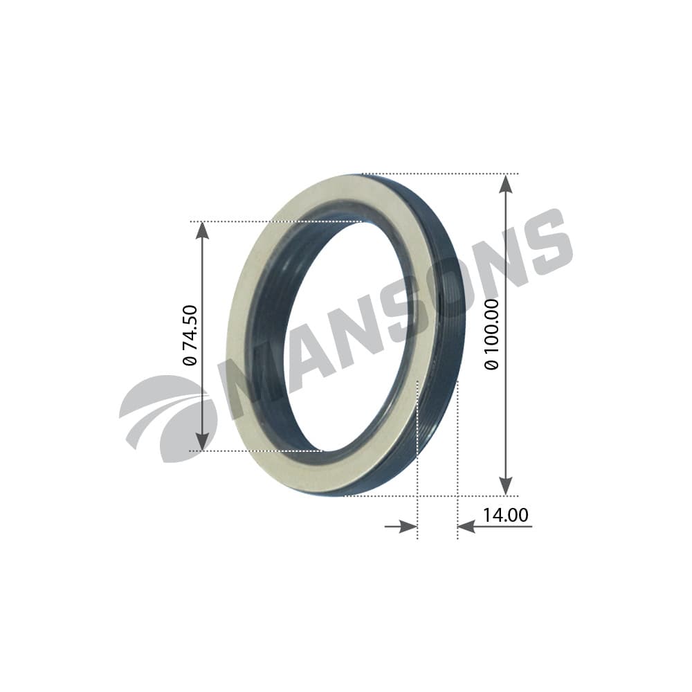 Сальник ступицы d74,5xd100x14mm для Scania 100036N MANSONS