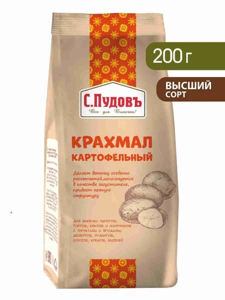 С.Пудовъ Крахмал Картофельный 200г. 1шт.