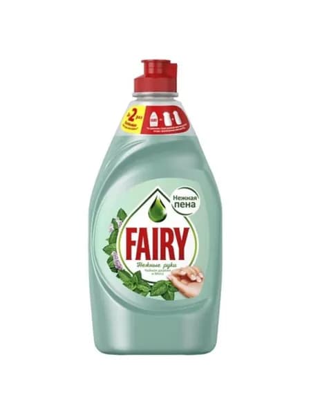 Fairy Чайное дерево и мята Средство для мытья посуды Нежные руки, 450 мл