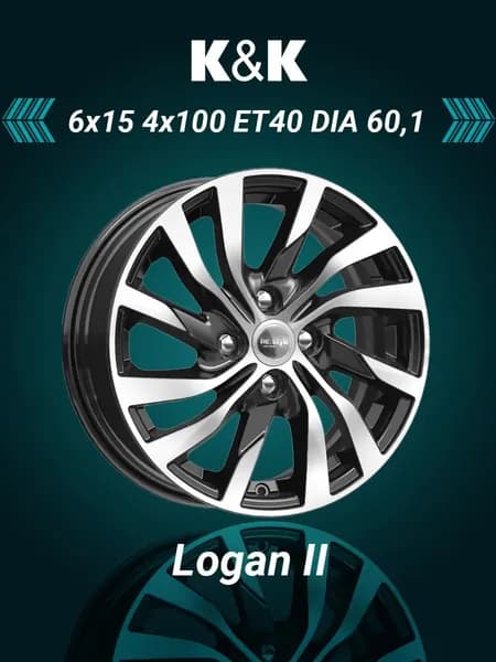 iFree KC882 Колесный диск Литой 15x6" PCD4х100 ET40 D60.1