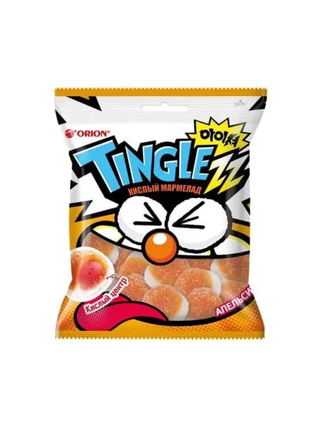 Мармелад кислый жевательный Tinglezz Апельсин, 110 г