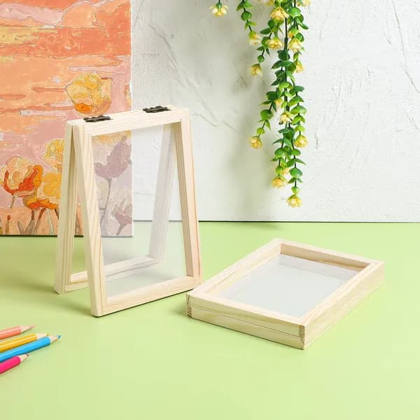 2 Штуки Рамок Для Diy, Из Дерева И Меди, Для Изготовления Бумаги