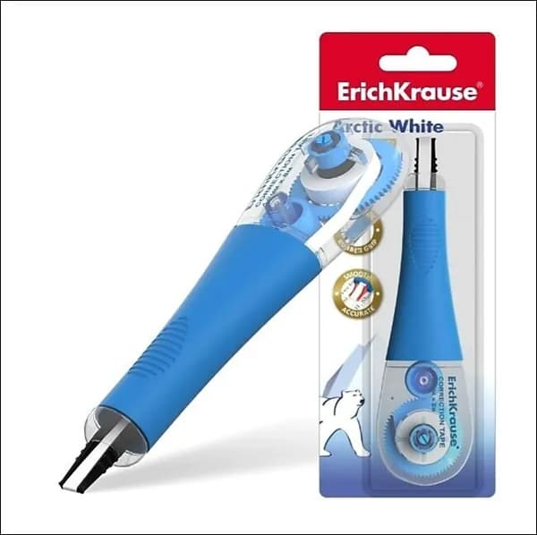 Корректирующая лента ErichKrause Arctic White, 21887, 4,2 мм х 8 м/штрих/замазка/текстовый редактор