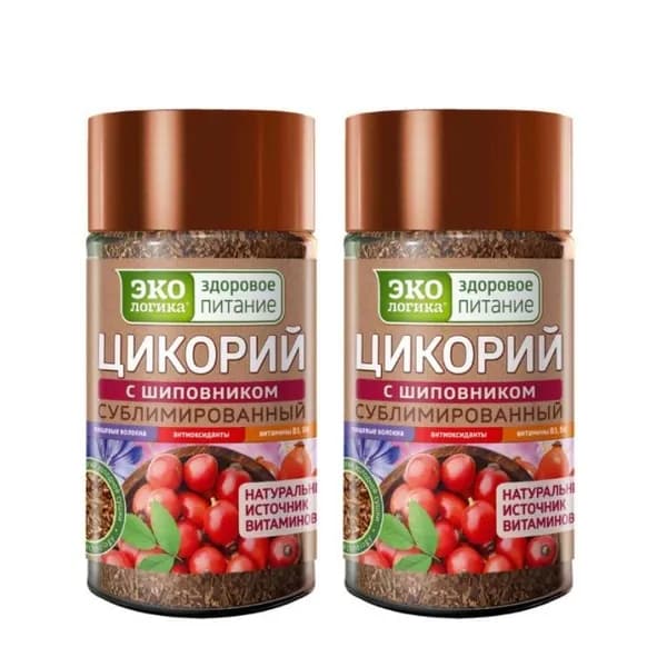 Московская кофейня на паяхъ Цикорий растворимый Экологика с Шиповником, 85 г, 2 штуки