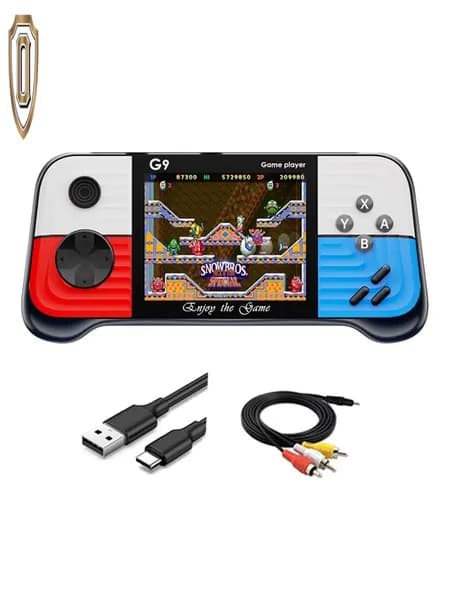 S5( T R) Игровая консоль G9 3,0-дюймовый геймпад Встроенный контроллер 666 игровых приставок Поддержка подключения телевизора совместим с детей (A)