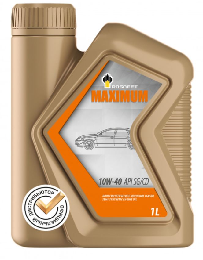 Rosneft ROSNEFT MAXIMUM 10W-40 Масло моторное, Полусинтетическое, 1 л