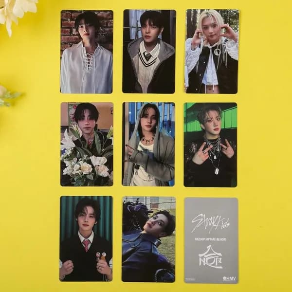 Карточка KPOP Stray Kids HOP ATE, SKZOO FELIX Фотокарточка,Набор 8 штук к поп карты