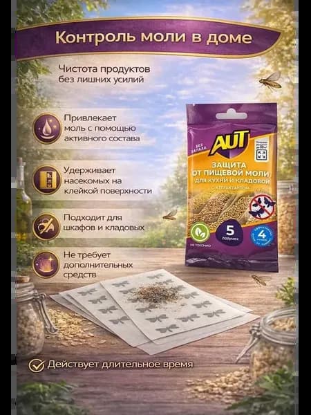 Пластины от моли с аттрактантом