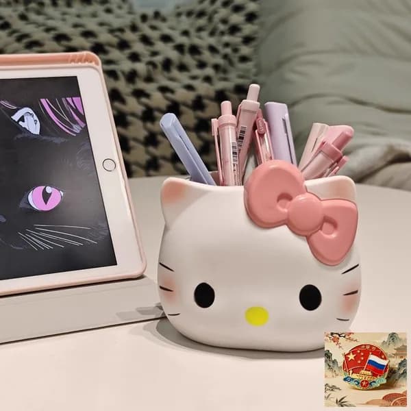 Стильный органайзер Hello Kitty для ручек, кистей и зубных щеток
