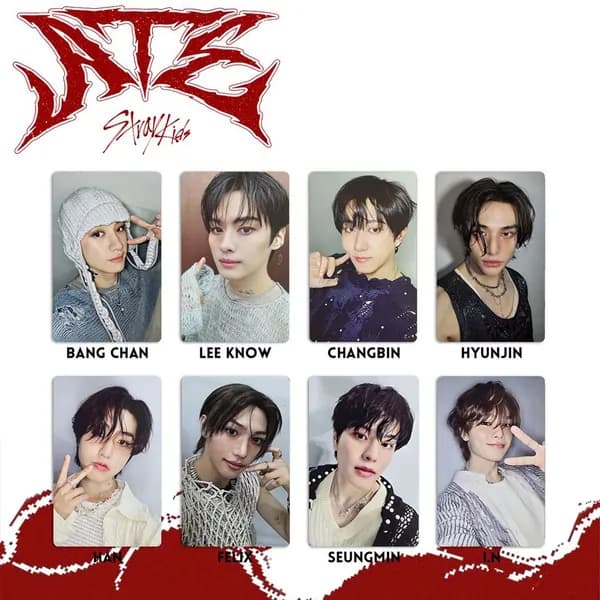 STRAYKIDS Карточки Stray Kids Коллекционная карточка Фотокарточки 5.4*8.6cm