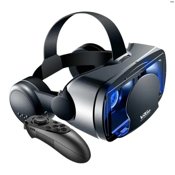 VR-очки с дистанционным управлением, шлем-гарнитура для смартфонов 5-7 дюймов, регулируемый угол обзора 120 , поддержка близорукости до 800 градусов