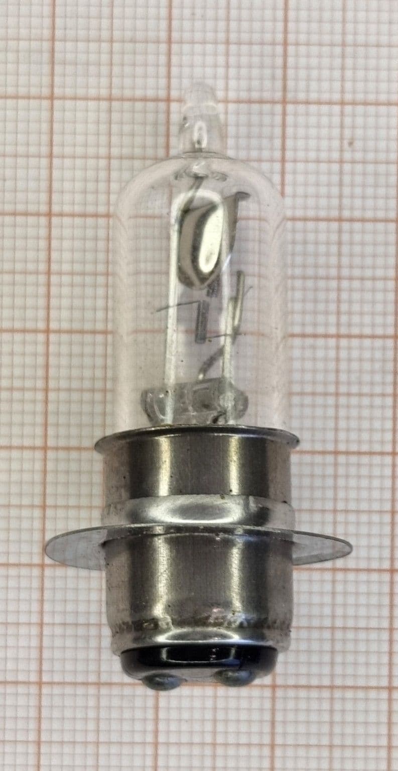 Лампа фары на скутер P15D-25-1 (12V 35/35W)