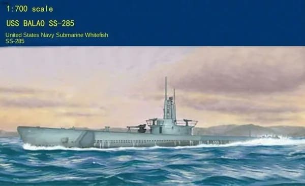 HOBBYBOSS 87011 1/700 Американский Balao SS-285 сборная модель корабля