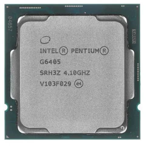 Процессор Intel Pentium Gold G6405 (CM8070104291811-SRH3Z) OEM - LGA 1200, 2 х 4.1 ГГц, L2 - 0.5 МБ, L3 - 4 МБ, 2хDDR4-2666 МГц, Intel UHD Graphics 610, TDP 58 Вт