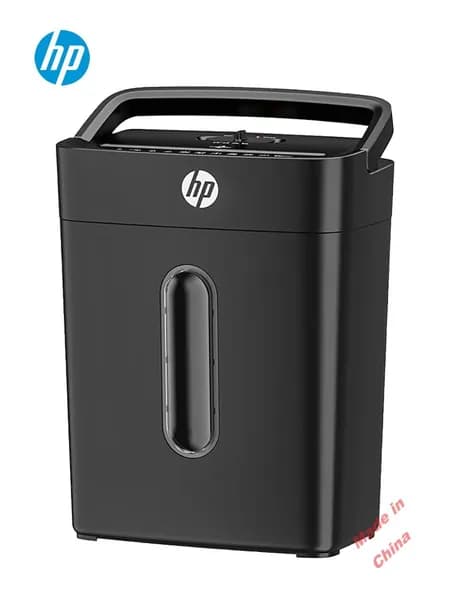 HP Шредер Офисный Фрагментный, секретность  4, 15 л, черный, черный матовый
