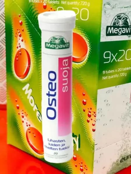 Комплекс для суставов, мышц и костей Megavit Osteo Suoja 20 шипучих таблеток