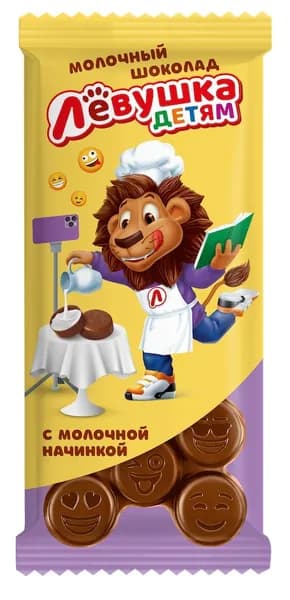 Левушка Шоколад молочный Левушка детям, 85гр