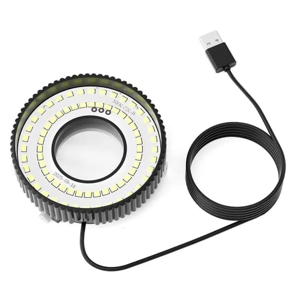 Регулируемое поляризационное кольцевое LED-освещение для микроскопа, 72 ярких лампы