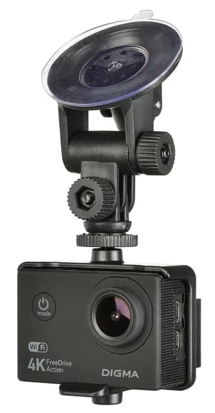 Видеорегистратор Digma FreeDrive Action 4K WiFi черный 8Mpix 2160x3840 2160p 140гр.