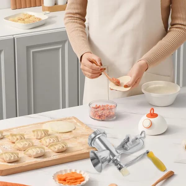Многофункциональная ручная мясорубка из алюминия для бытовой кухни