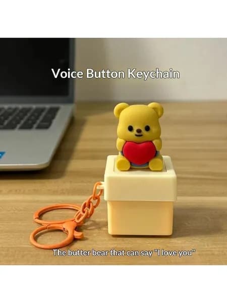 Мультяшная клавиатура Finger Clicker Toy, издающая звук, мини-брелок для ключей, портативная игрушка для снятия стресса для детей, подарки для вечеринок