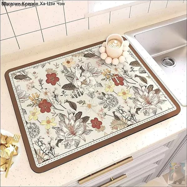 Салфетка сервировочная Мех искусственный, Каучук, 1шт.