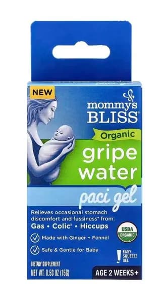 Mommy's Bliss, органическая укропная вода, гель для пустышки, для младенцев от 2 недель, 15 г
